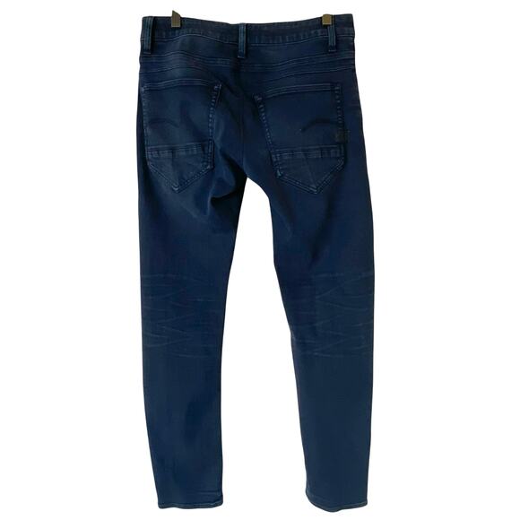 G-STAR RAW Men's D-Staq 5-Pocket Slim Button Fly Jeans Dark Blue, Size 31/30 - Picture 2 of 16